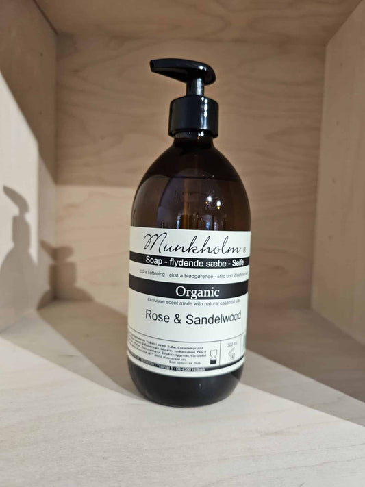 Munkholm - Flydende håndsæbe, Rose & Sandelwood, 500 ml.