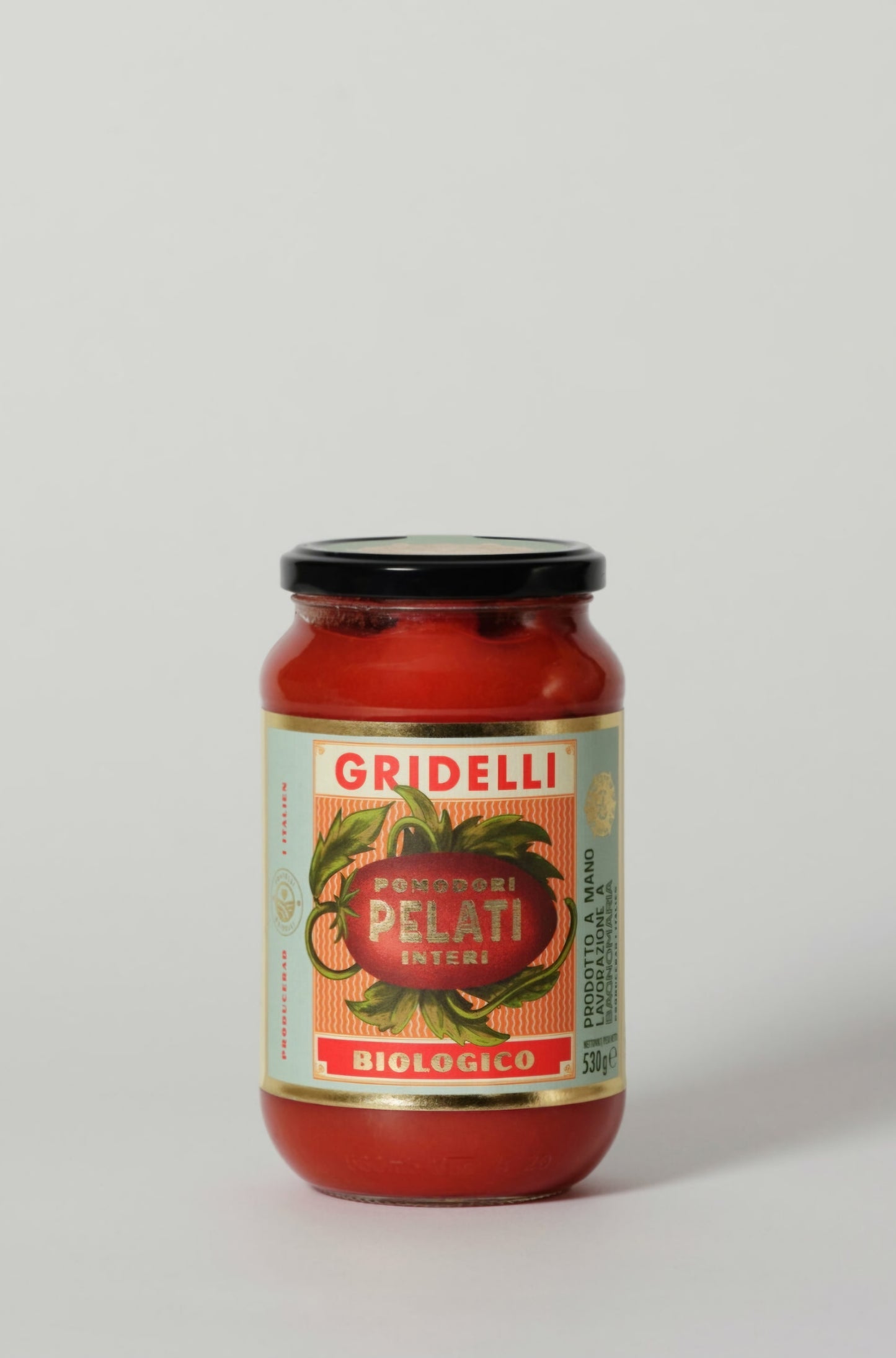 Gridelli - Organisk Hele Flåede Tomater, 530 gram