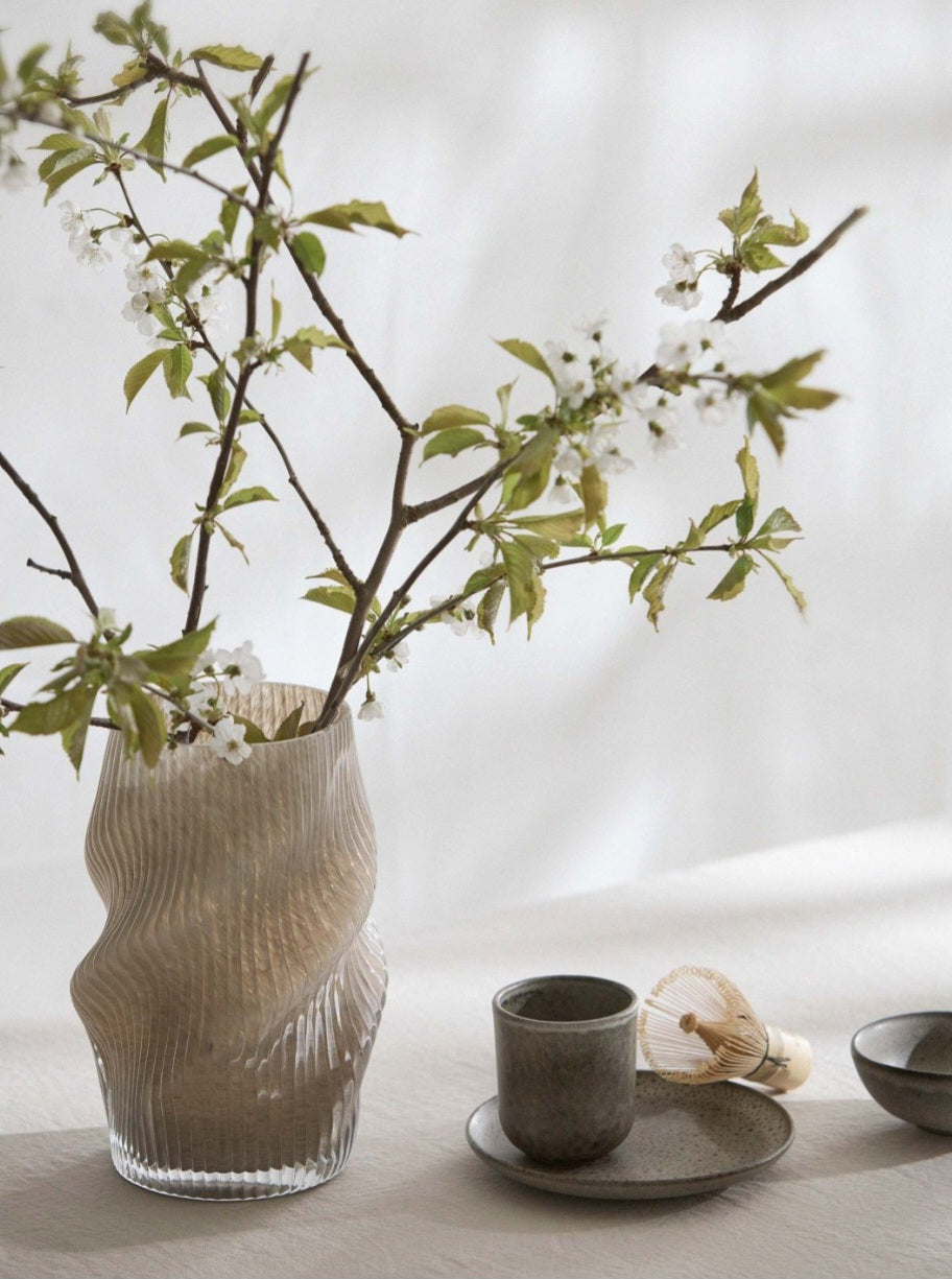 Tell Me More - Fano Glas Vase, Taupe