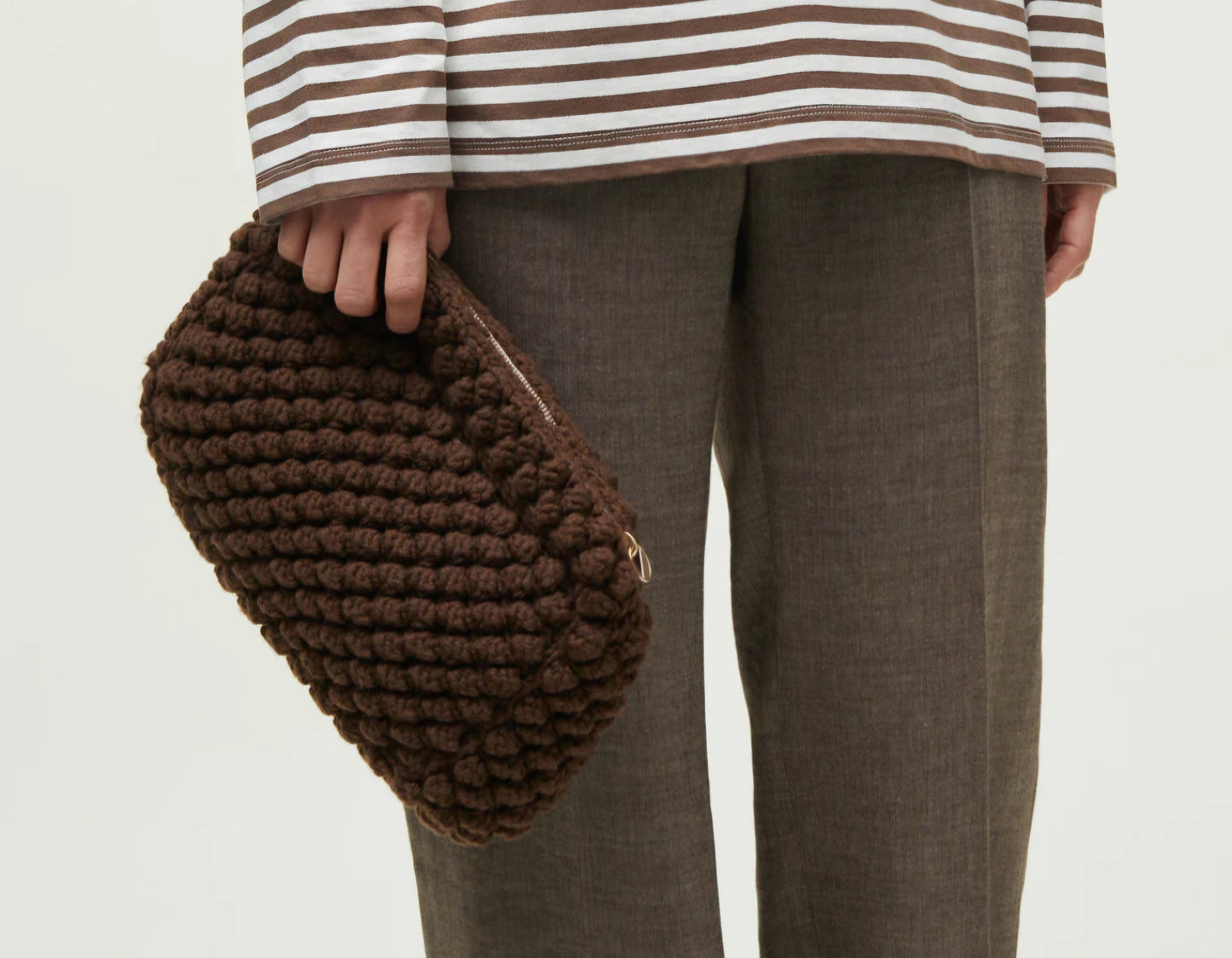 Aaiyu - Linn Clutch, Fås i 3 farver - Pure Ecru, Brown Sugar og Rust Red