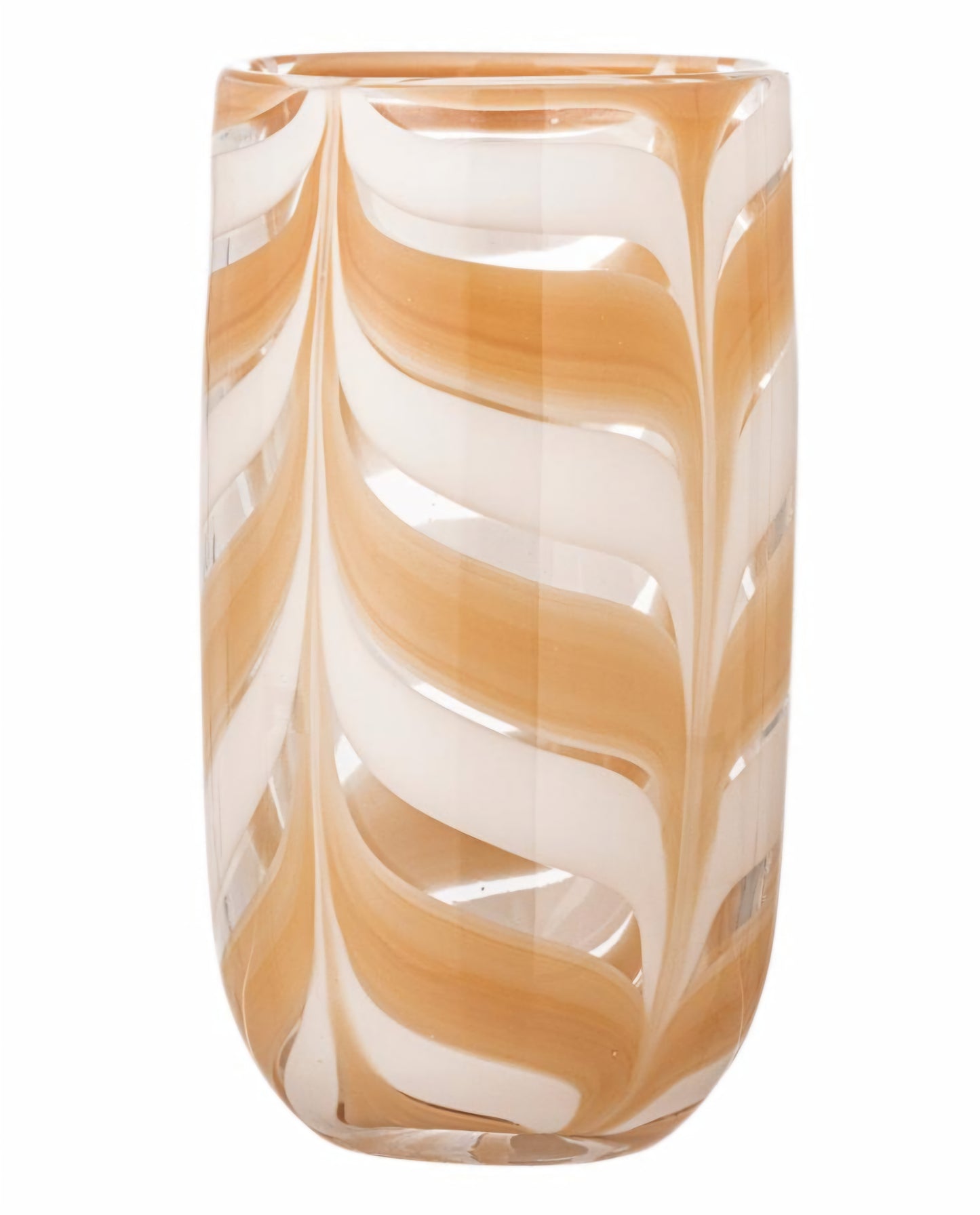 Bloomingville - Taven Vase, 12x21,5 cm., Orange, Glas