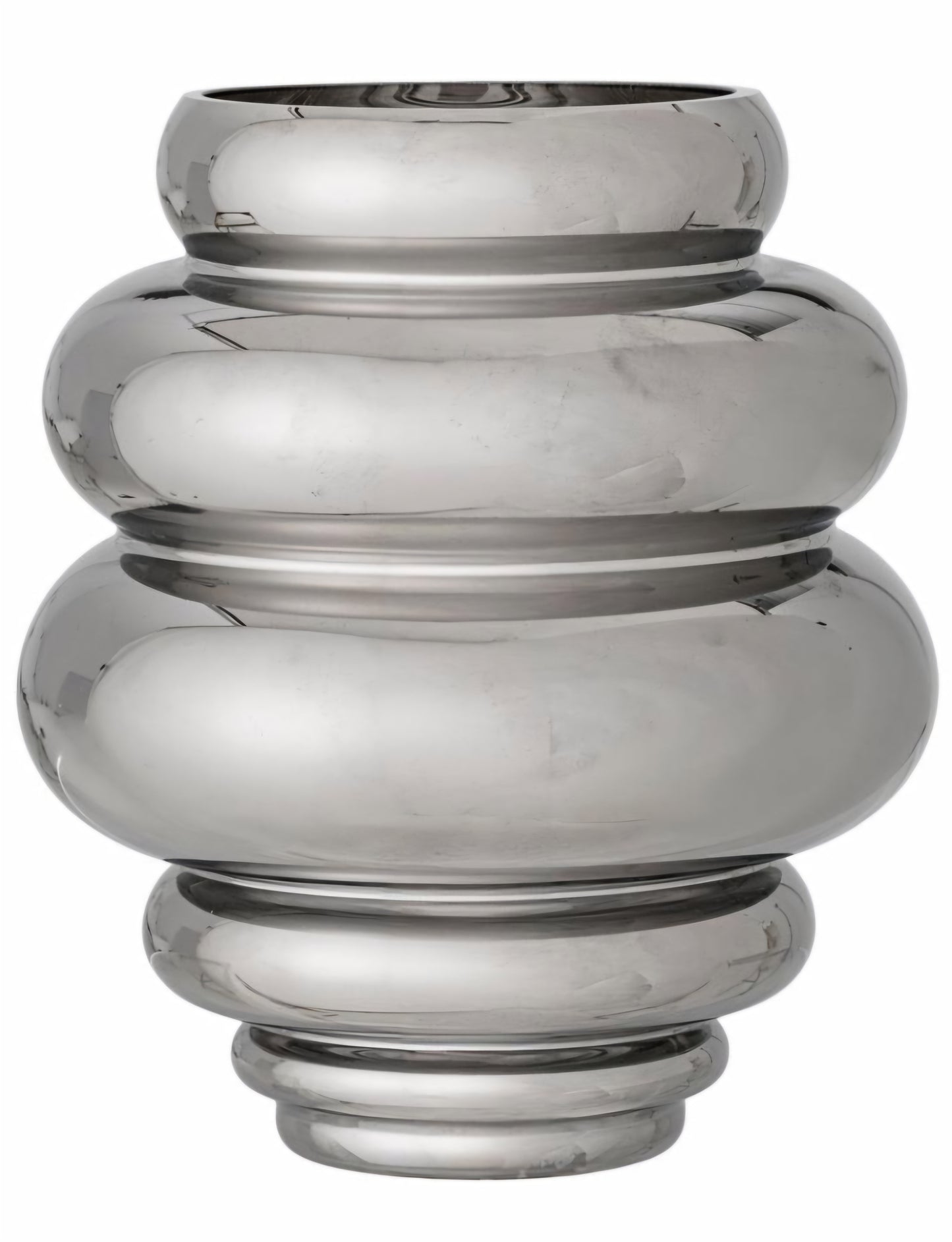 Bloomingville - Zorya Vase, 21x24 cm., Sølv, Glas