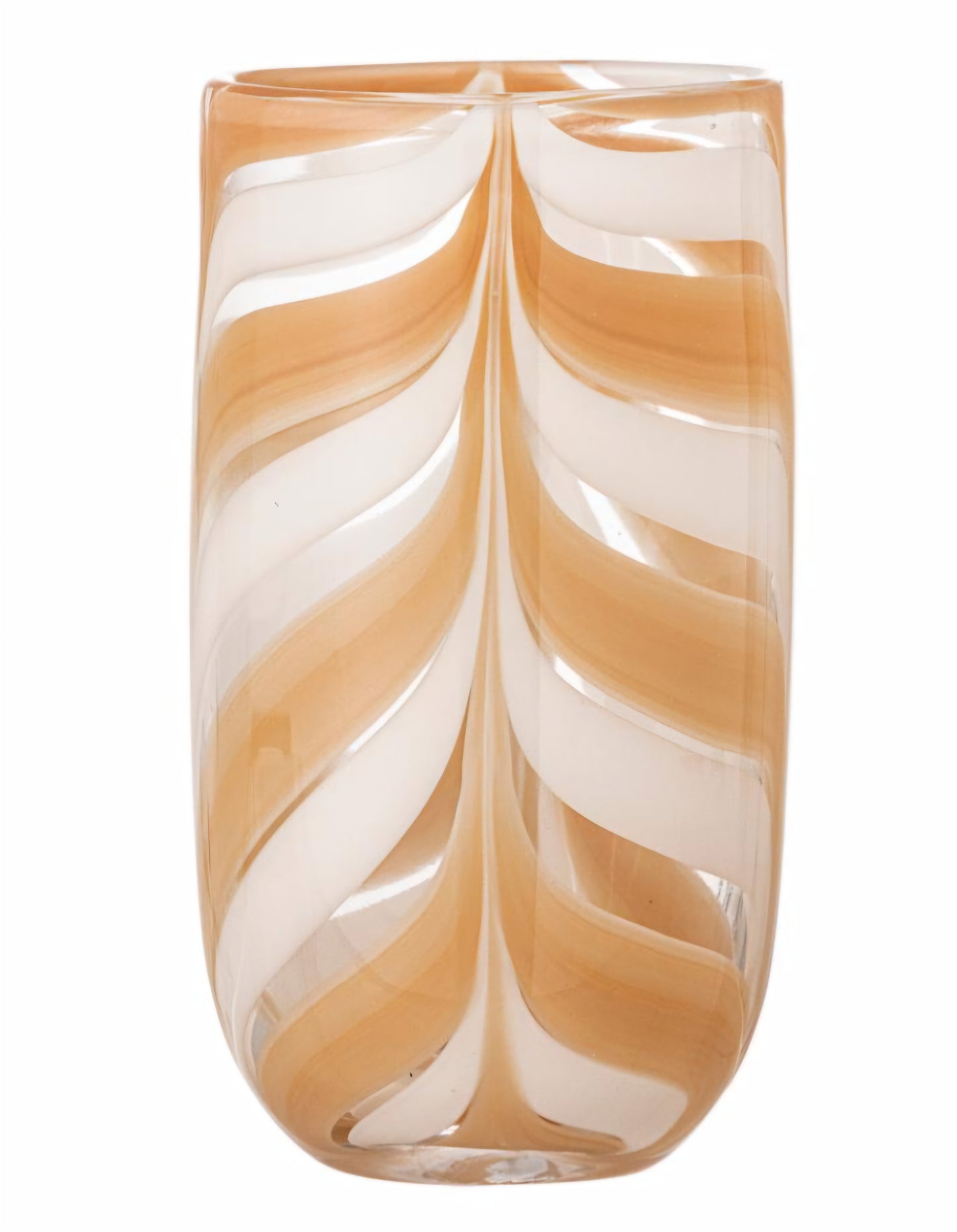 Bloomingville - Taven Vase, 12x21,5 cm., Orange, Glas