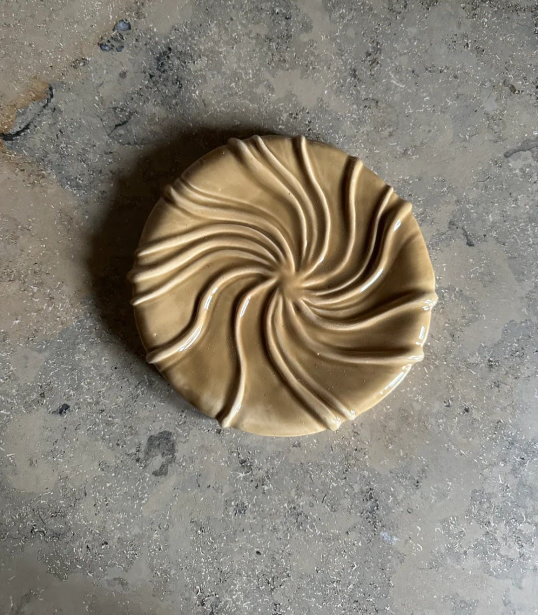 Atelier Marée - Tidevandstallerken, Beige