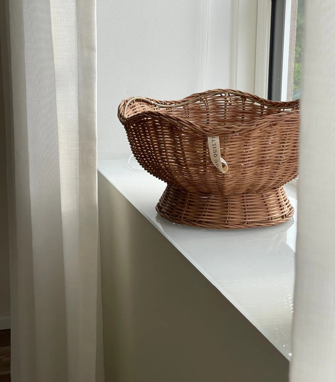 Jou Quilts - Rattan Bowl, H18xD30 cm., Rattan, Natur