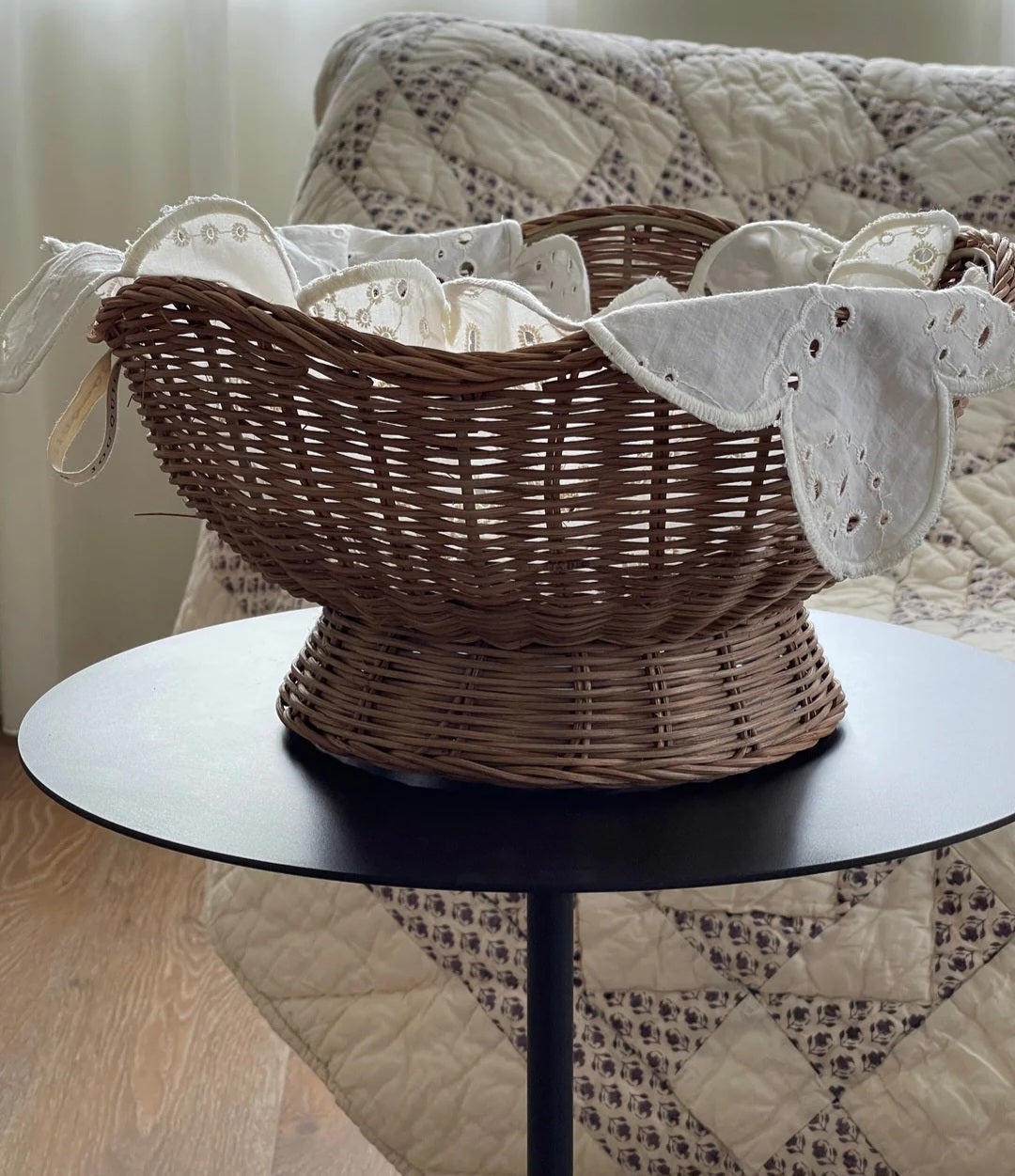 Jou Quilts - Rattan Bowl, H18xD30 cm., Rattan, Natur