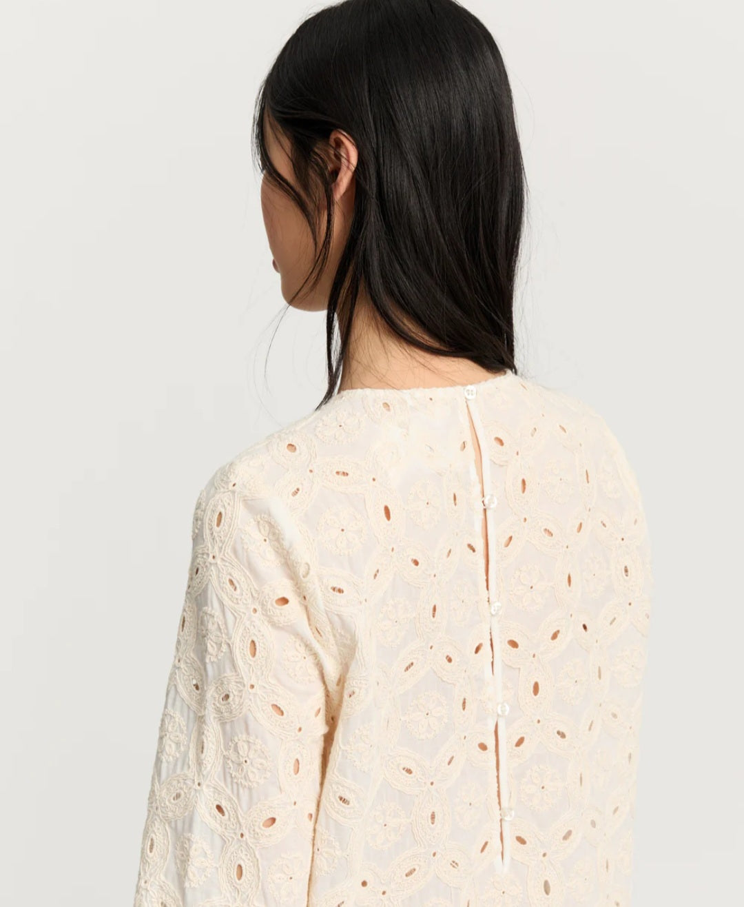 aiay - Novia Dress Embroidery, Fås i farverne Black og Pure Ecru