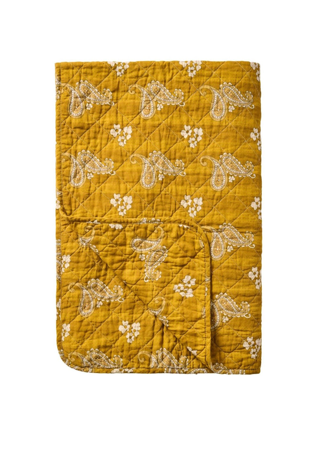 Ib Laursen - Quilt mustard m/paisleymønster