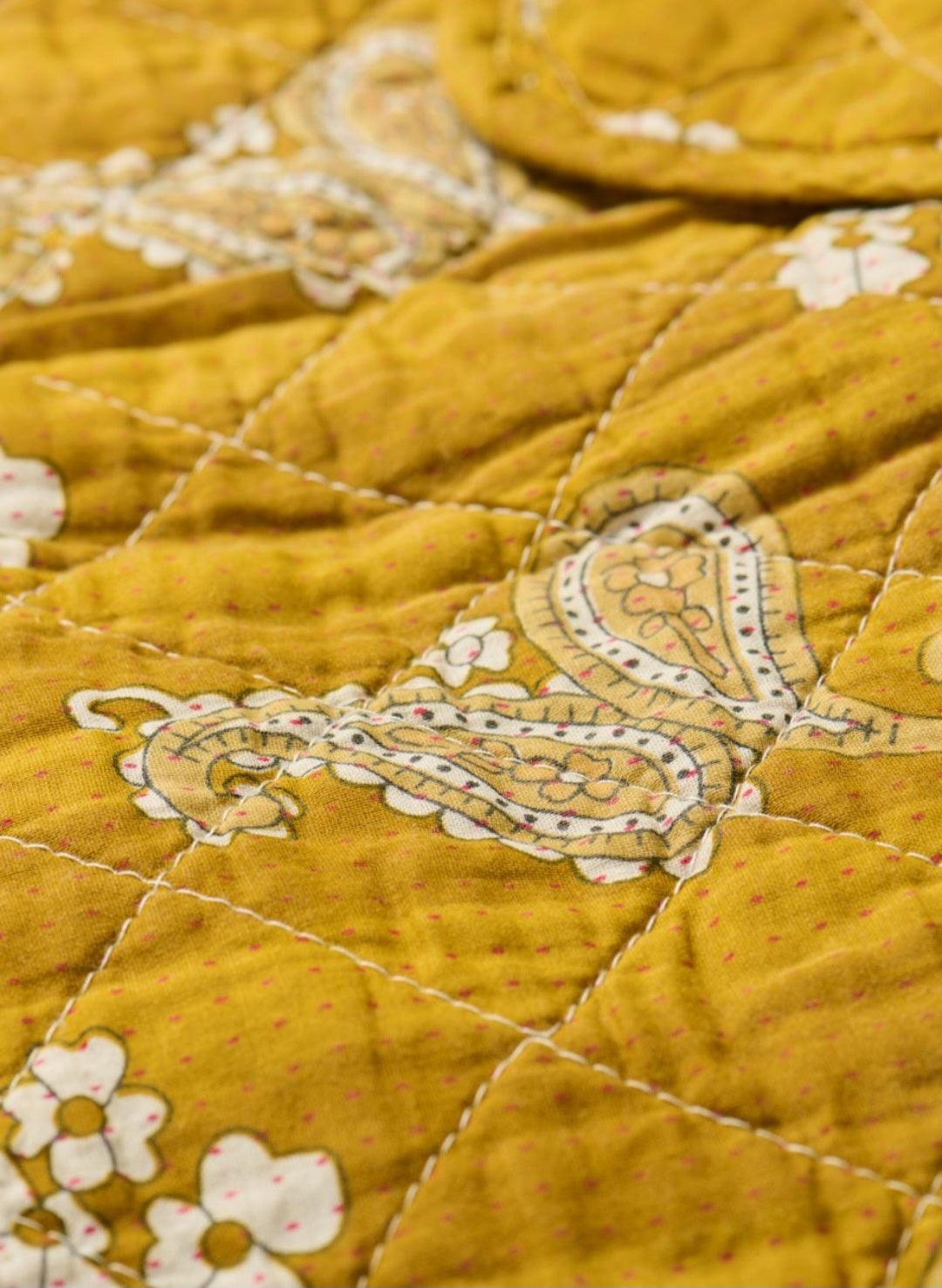Ib Laursen - Quilt mustard m/paisleymønster
