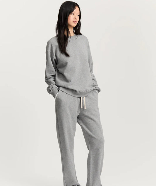 aiayu - Stitched Circular Sweatshirt, Grey Melange