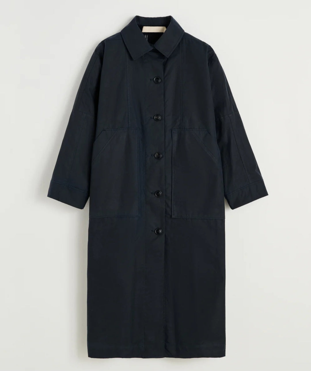 aiayu - Jay Coat-Oilskin, Fås i farverne Bark og Navy
