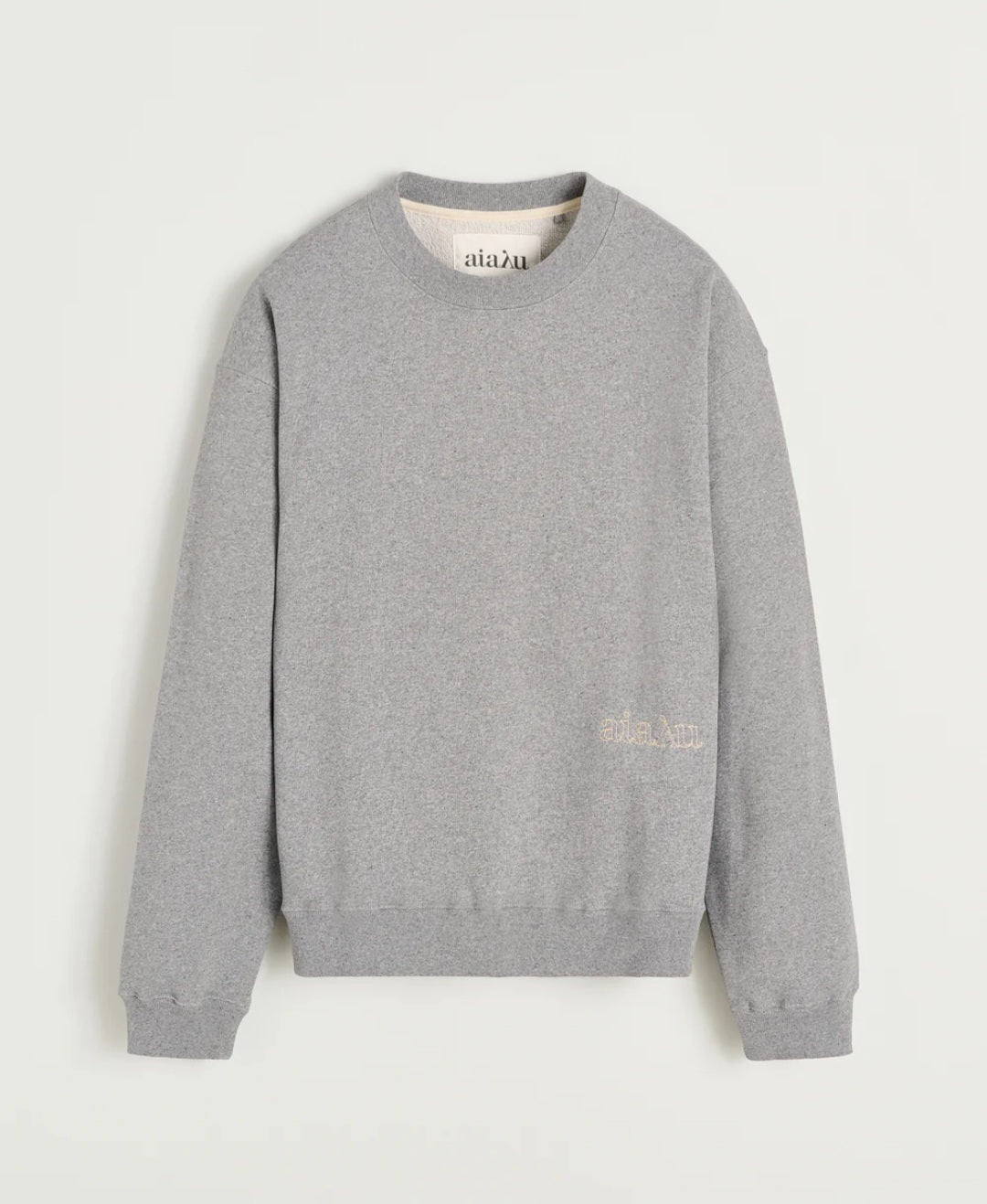 aiayu - Stitched Circular Sweatshirt, Grey Melange