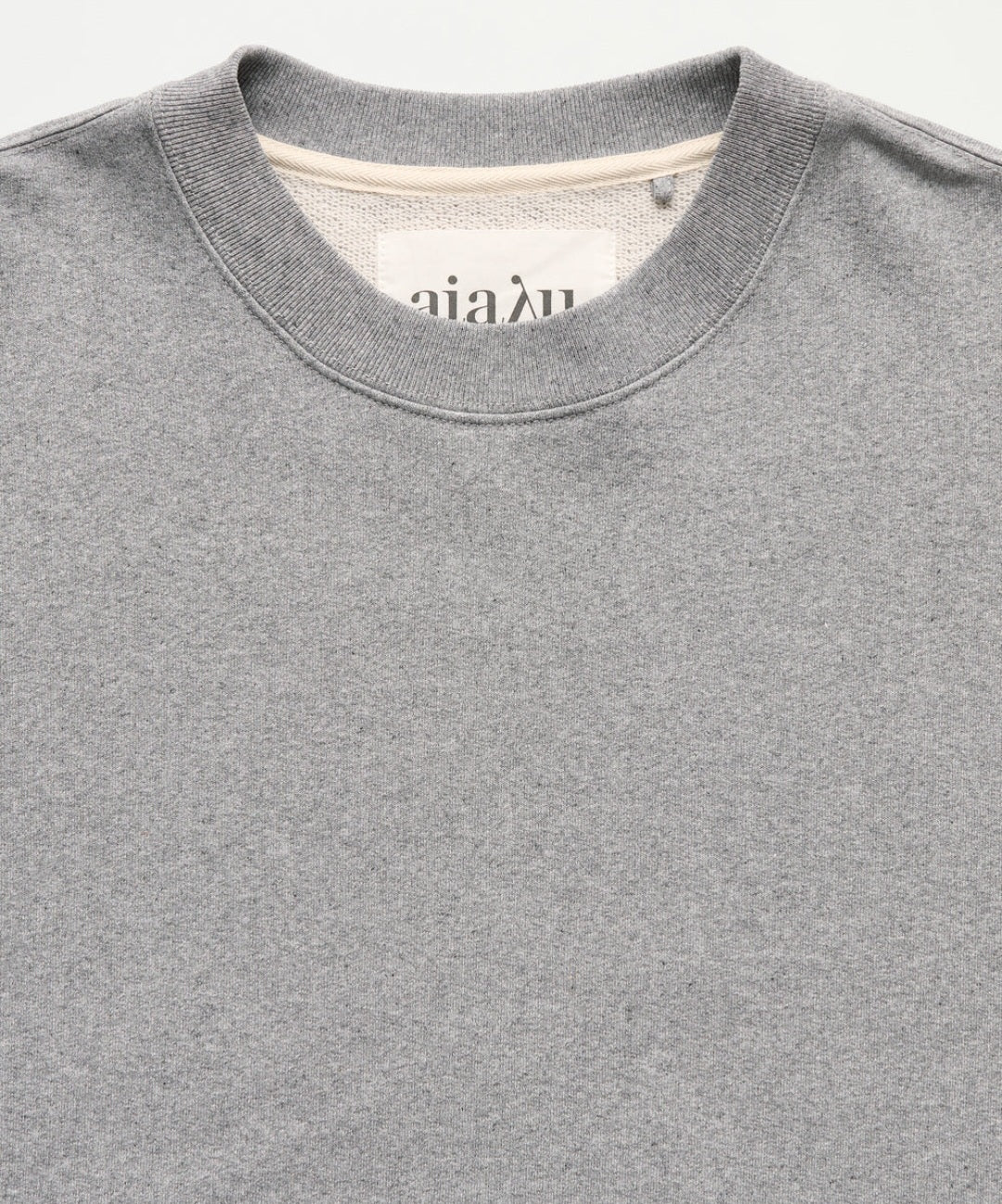 aiayu - Stitched Circular Sweatshirt, Grey Melange