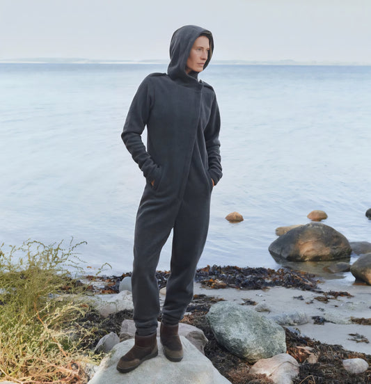 Karmameju - Fleece Pantsuit COTOPAXI, Dark Grey