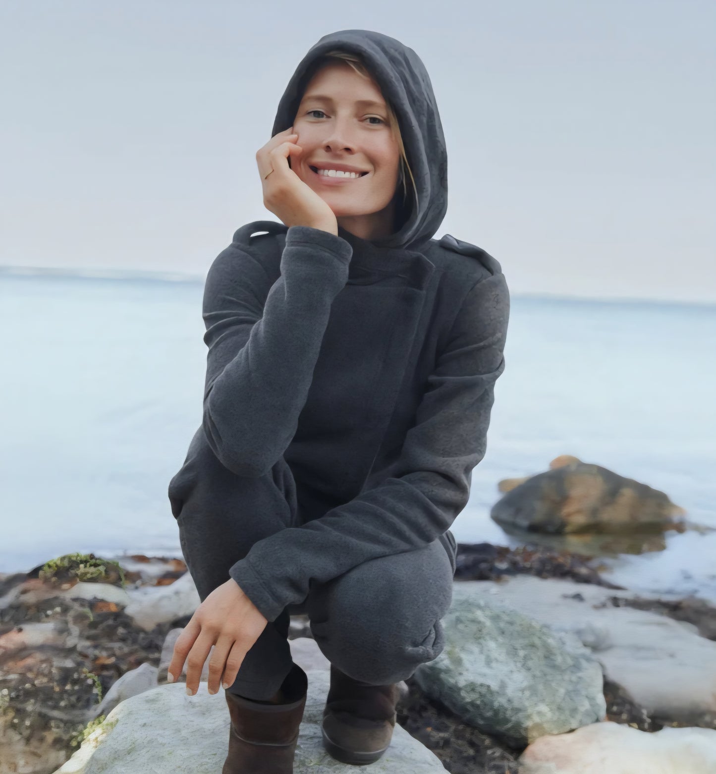 Karmameju - Fleece Pantsuit COTOPAXI, Dark Grey