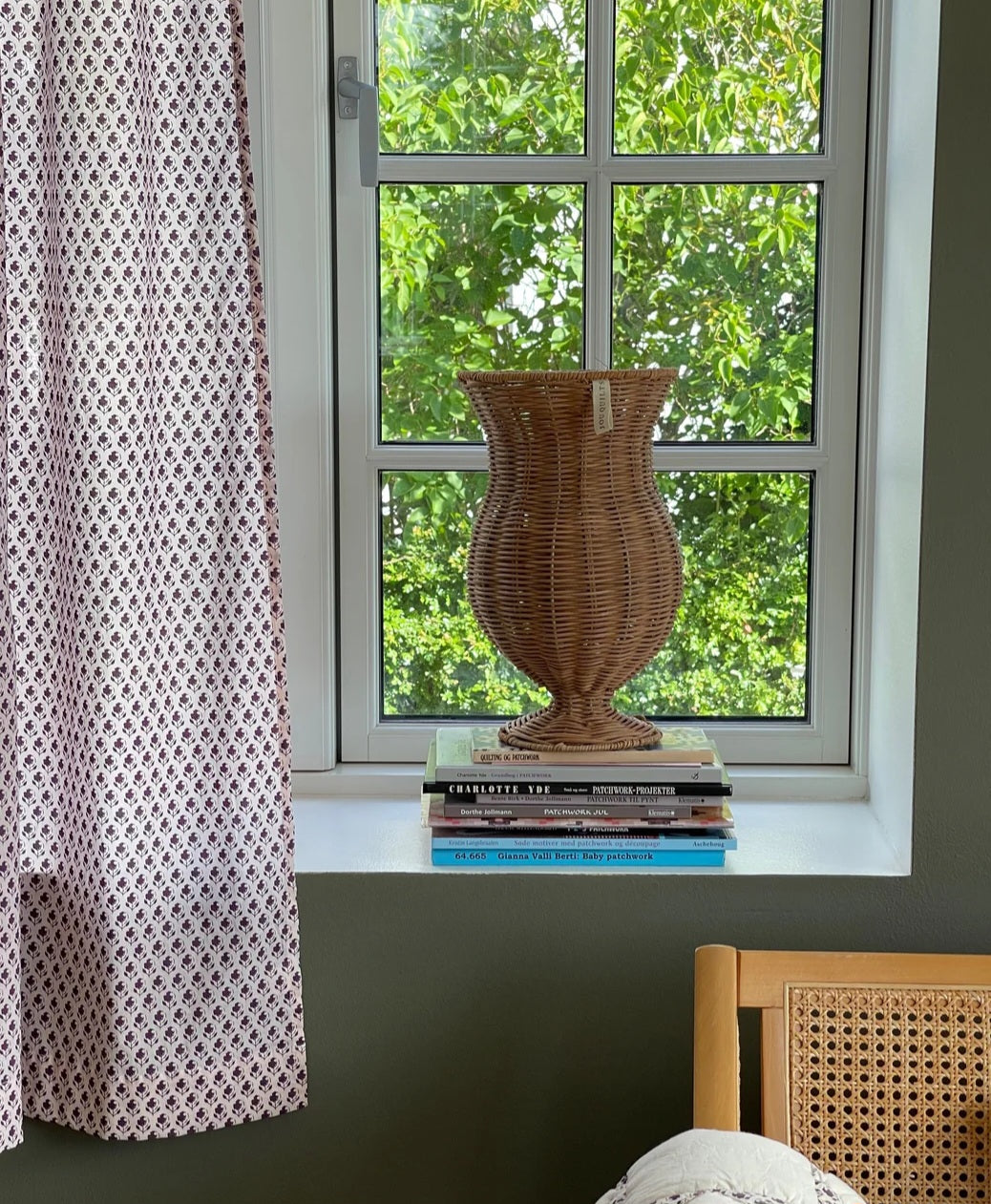 Jou Quilts - Rattan Flower Vase, H34xD20 cm.