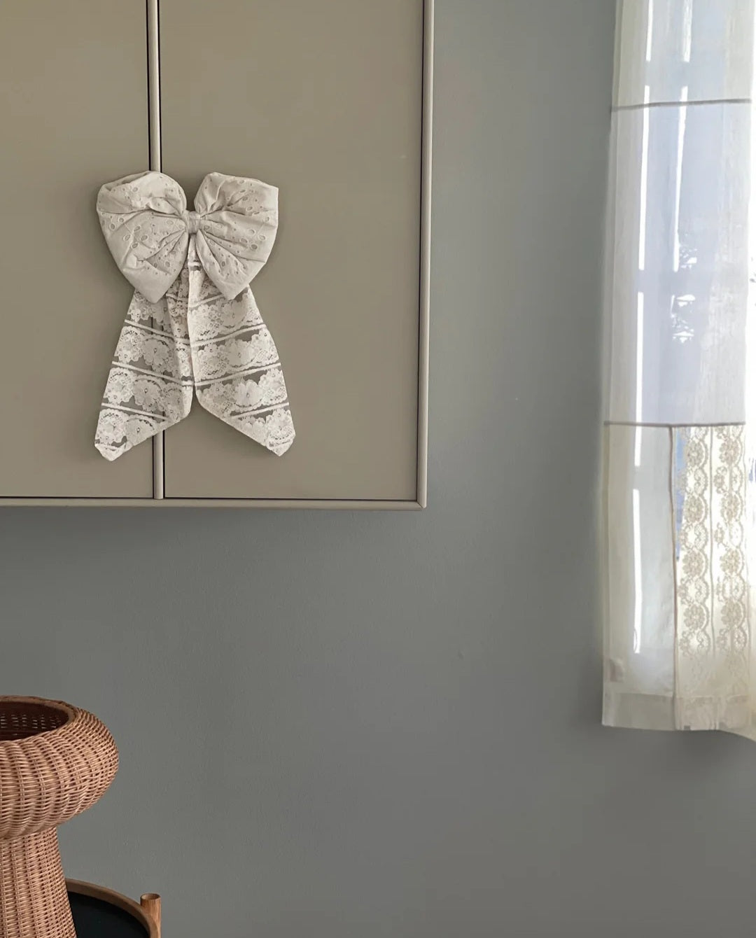 Jou Quilts - Broderie Anglaise Sløjfe, Creme