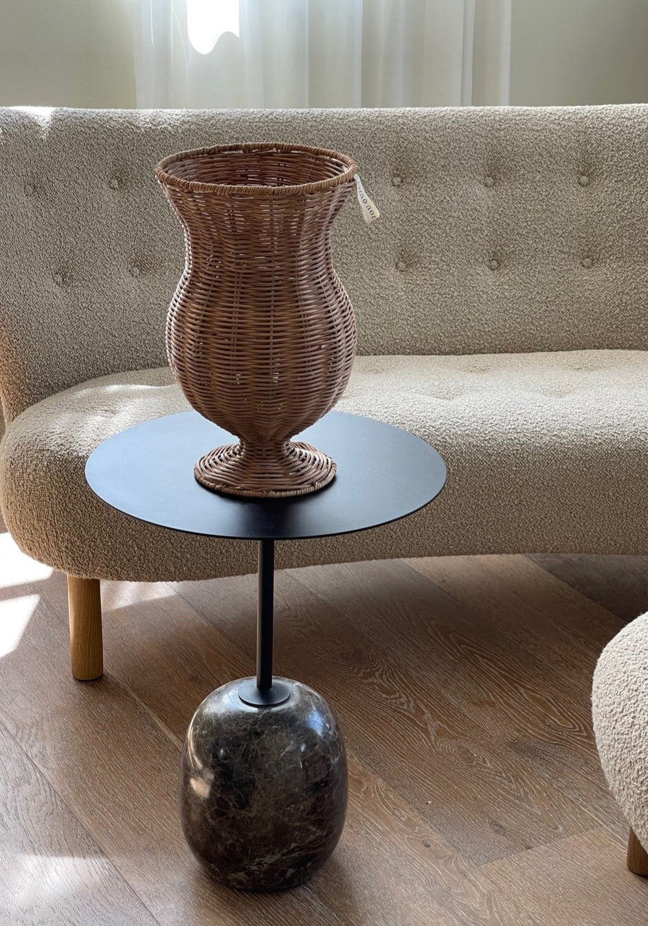 Jou Quilts - Rattan Flower Vase, H34xD20 cm.
