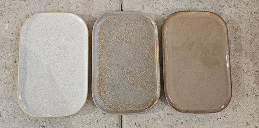 Bloomingville - Addison Tallerken, Stentøj, 3 farver