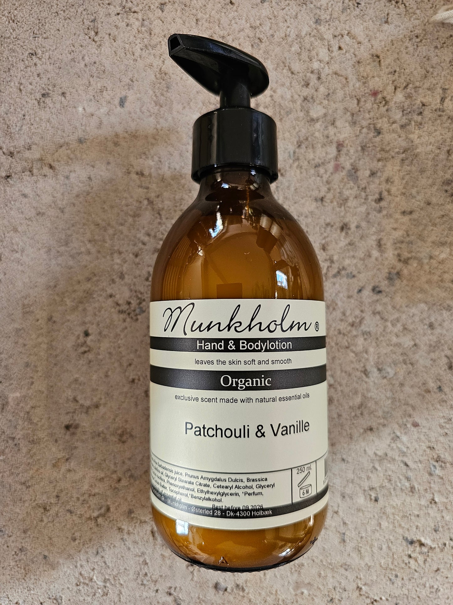 Munkholm - Hand & Bodylotion, Patchouli & Vanille, 250 ml.