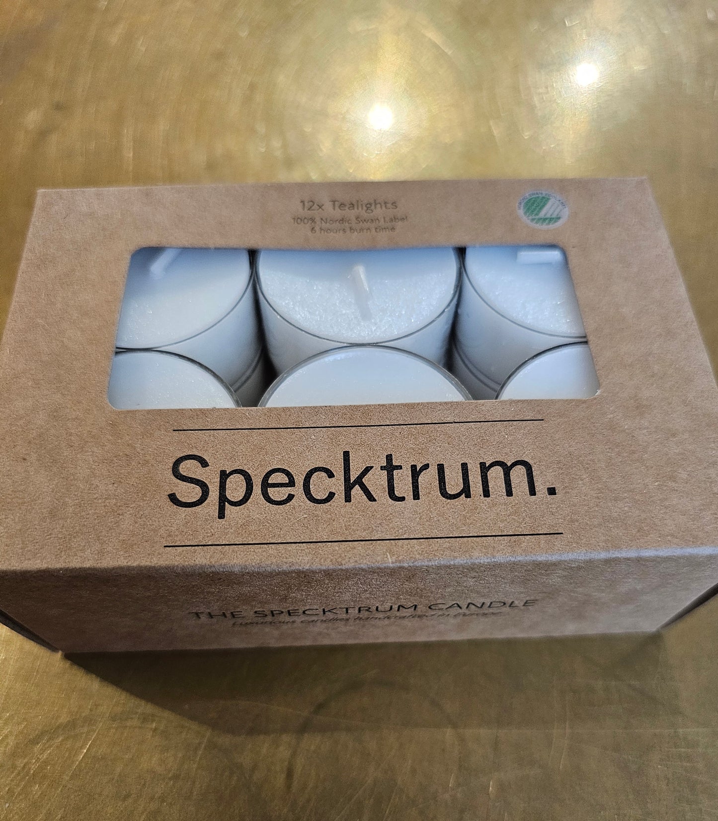 Specktrum - Fyrfadslys, 12 stk. hvide