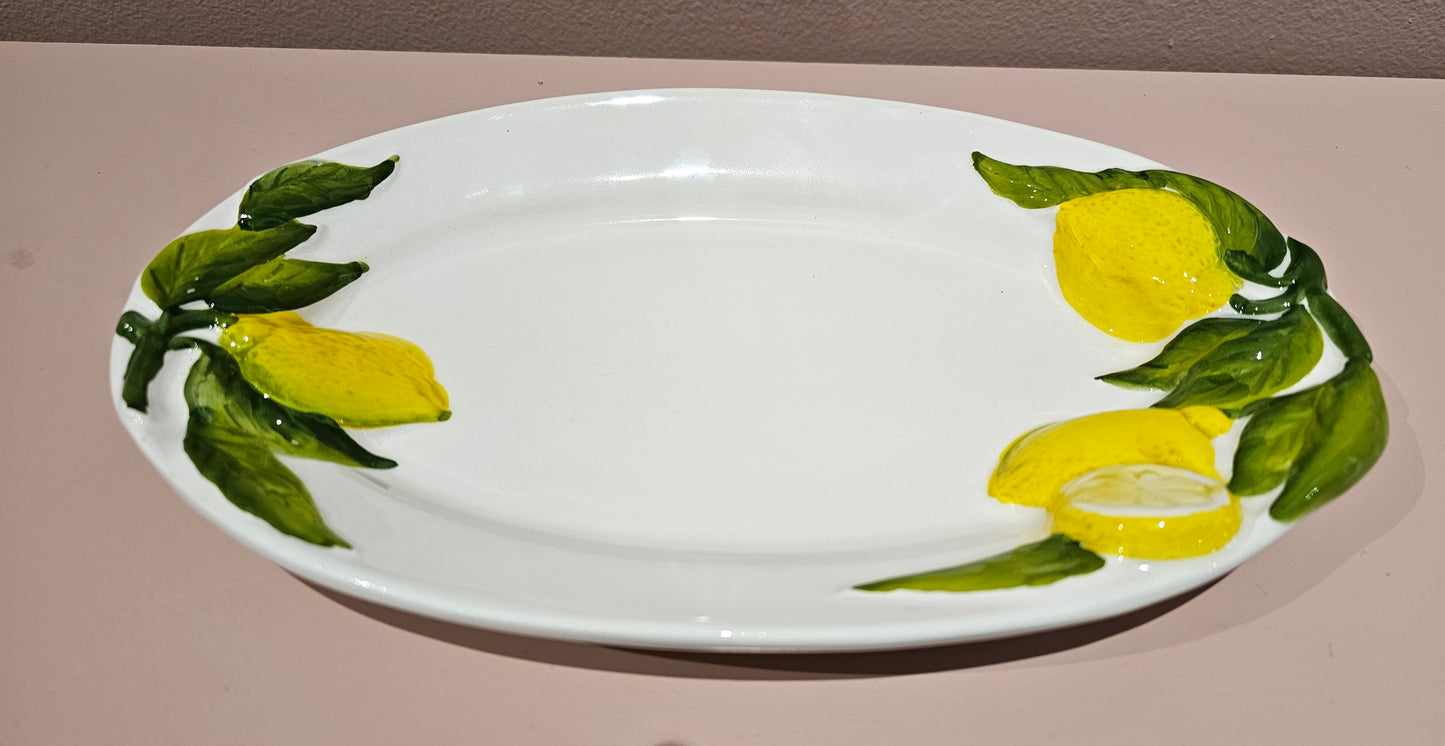 VBC Casa - Serveringsfad m/citroner, Creme/gul