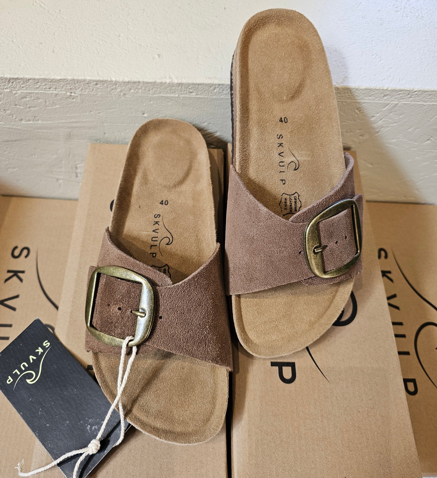 SKVULP - Sandaler, Nougat