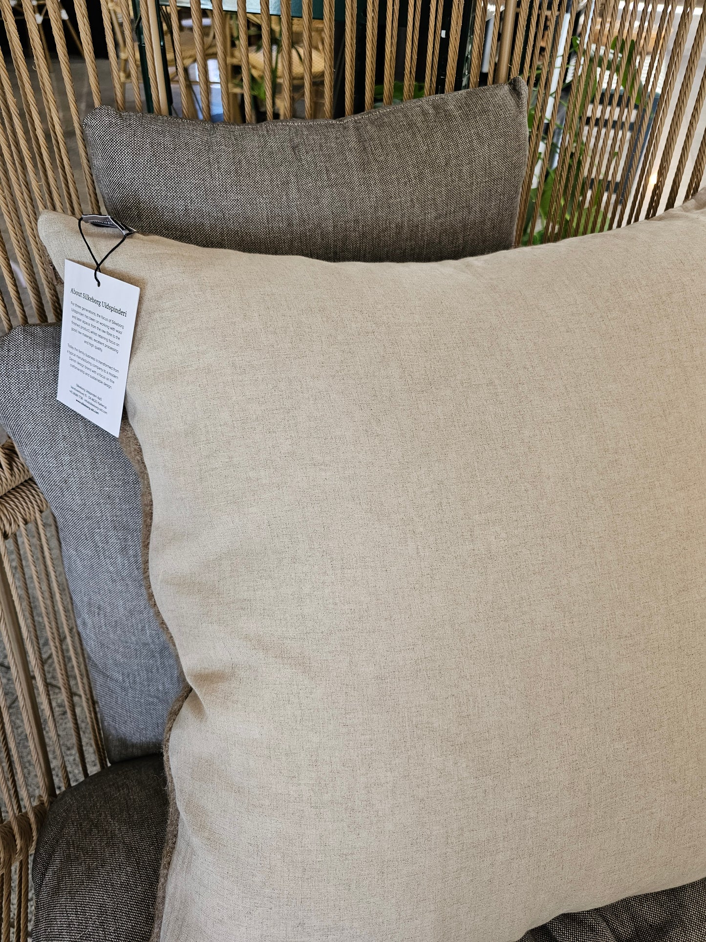Silkeborg Uldspinderi - Gotland Pude, 60x60 cm., Gotland Brown