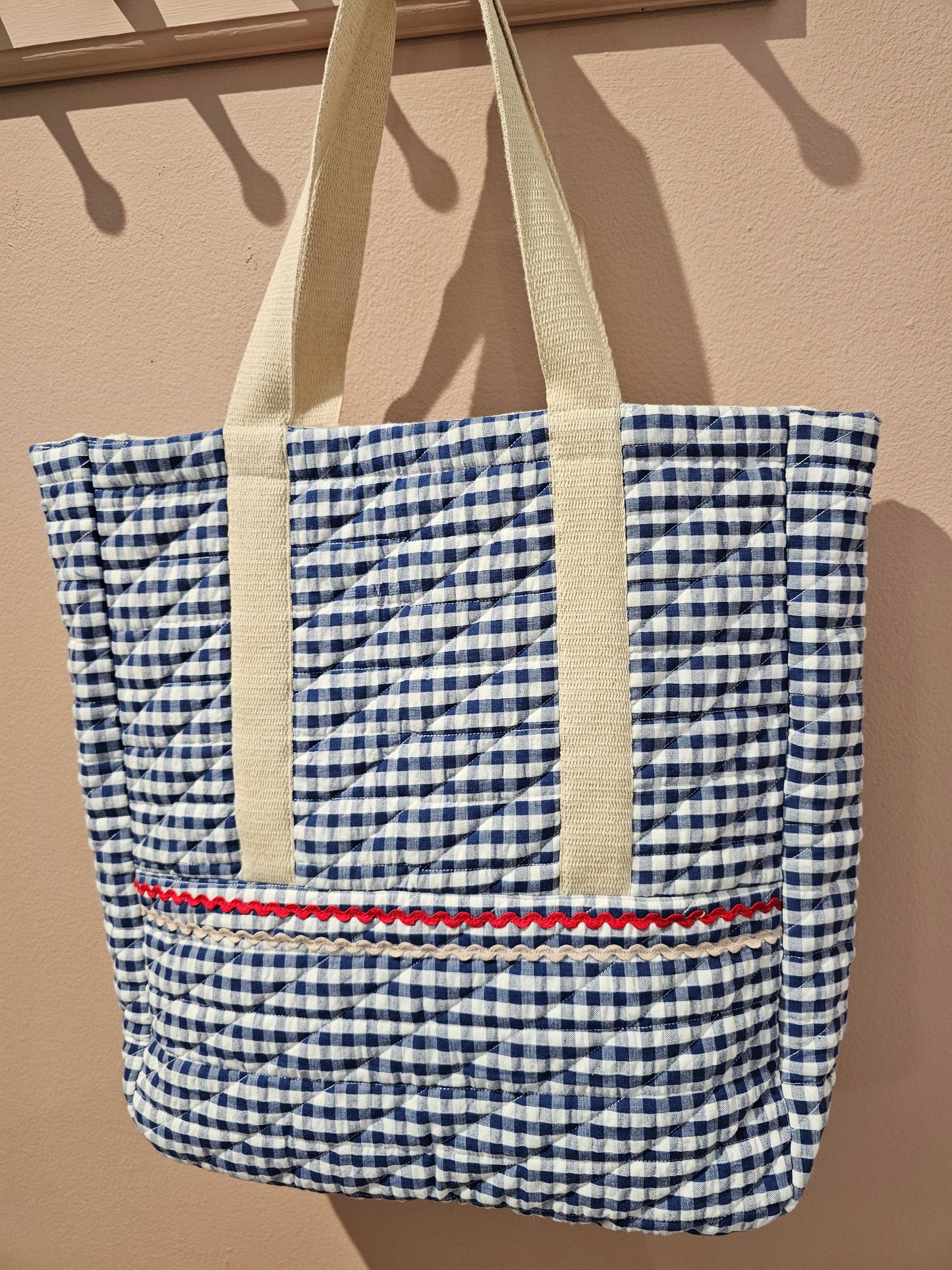 Sissel Edelbo - Tote Bag, Blue Checks