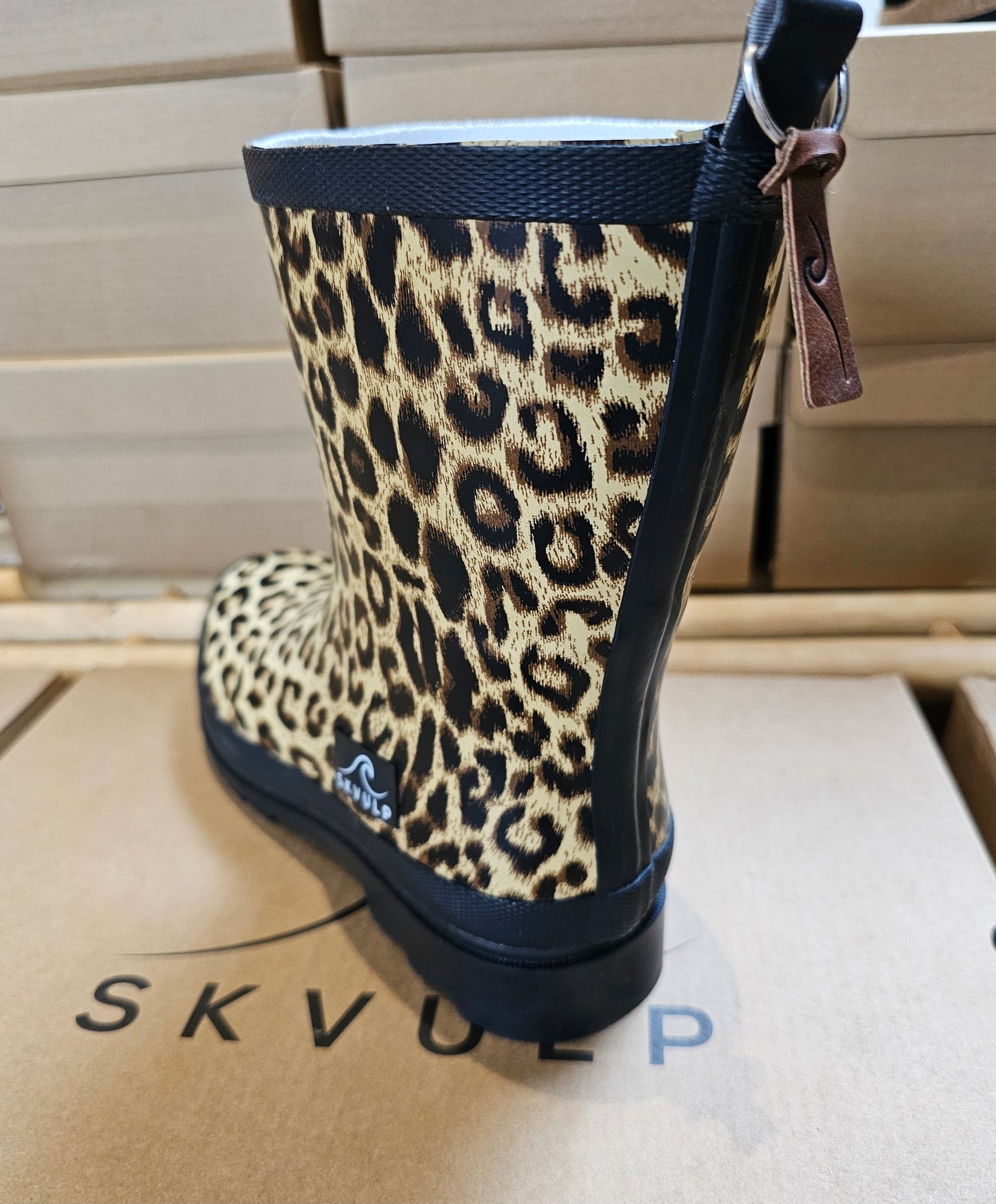 Skvulp - Gummistøvler, Leopard