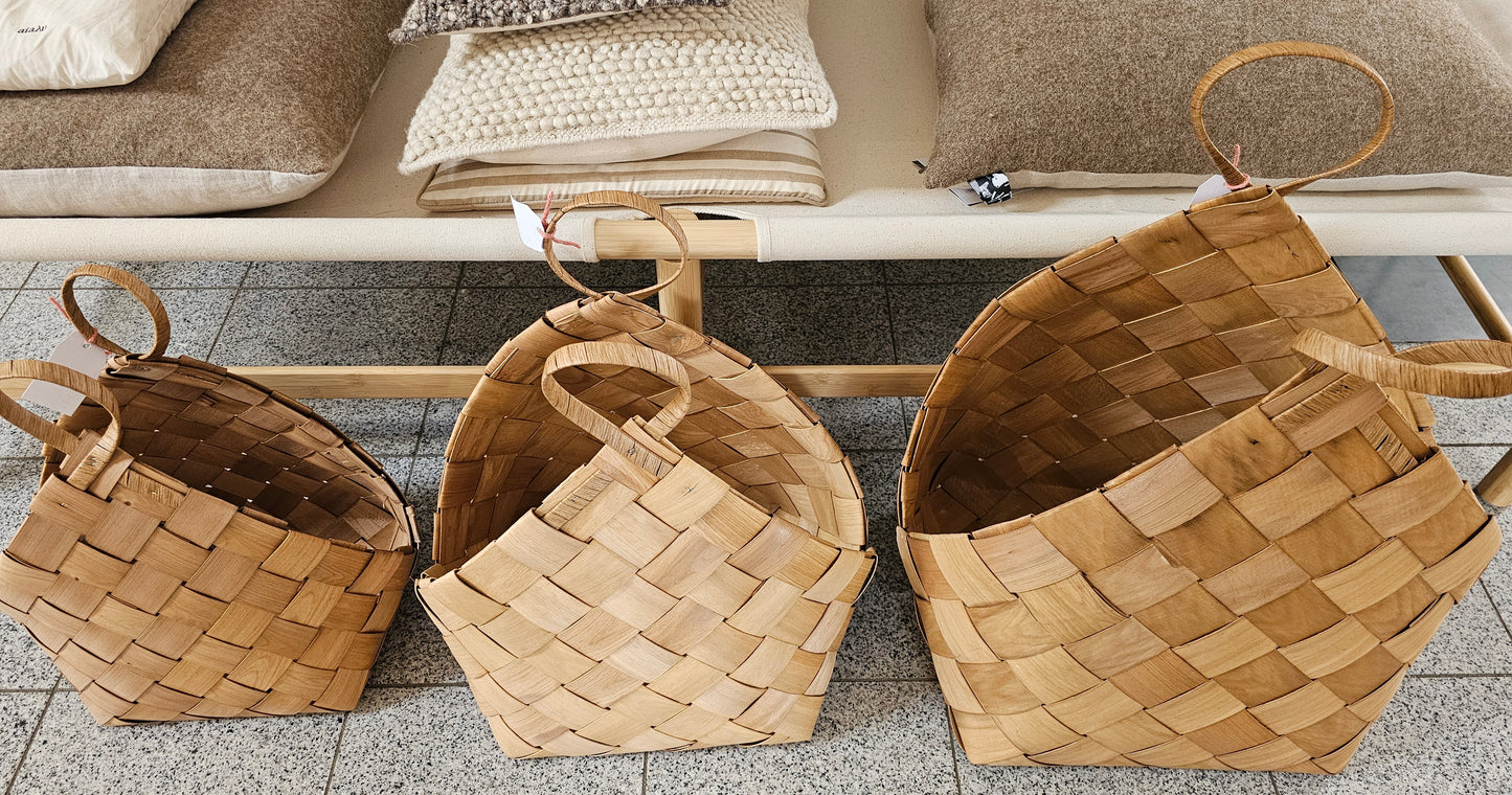 House Doctor - Conical Kurv, Fås i 3 størrelser - Small, Medium og Large, Brown