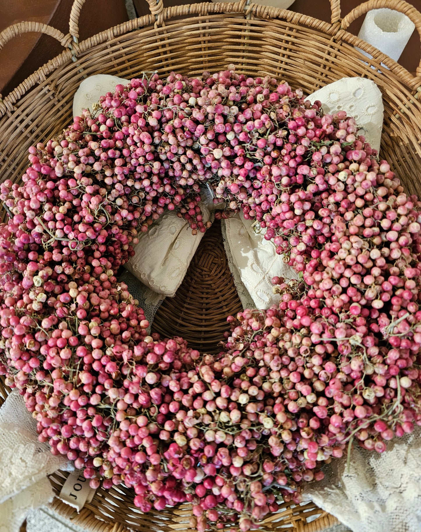 RUMklang Indretning - Røde Peberkranse, Ø18 cm. + Ø28 cm.