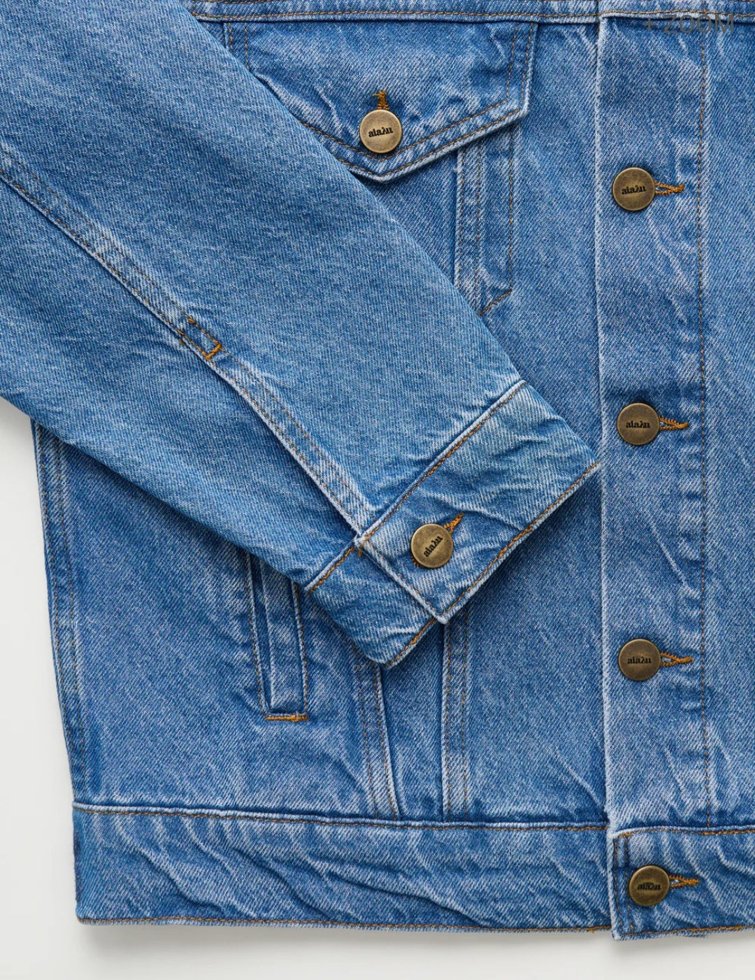 aiayu - Cleo Denim Jakke, Clear Blue