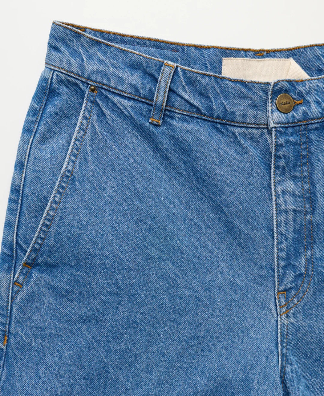 aiayu - Carlo Denim Shorts, Clear Blue