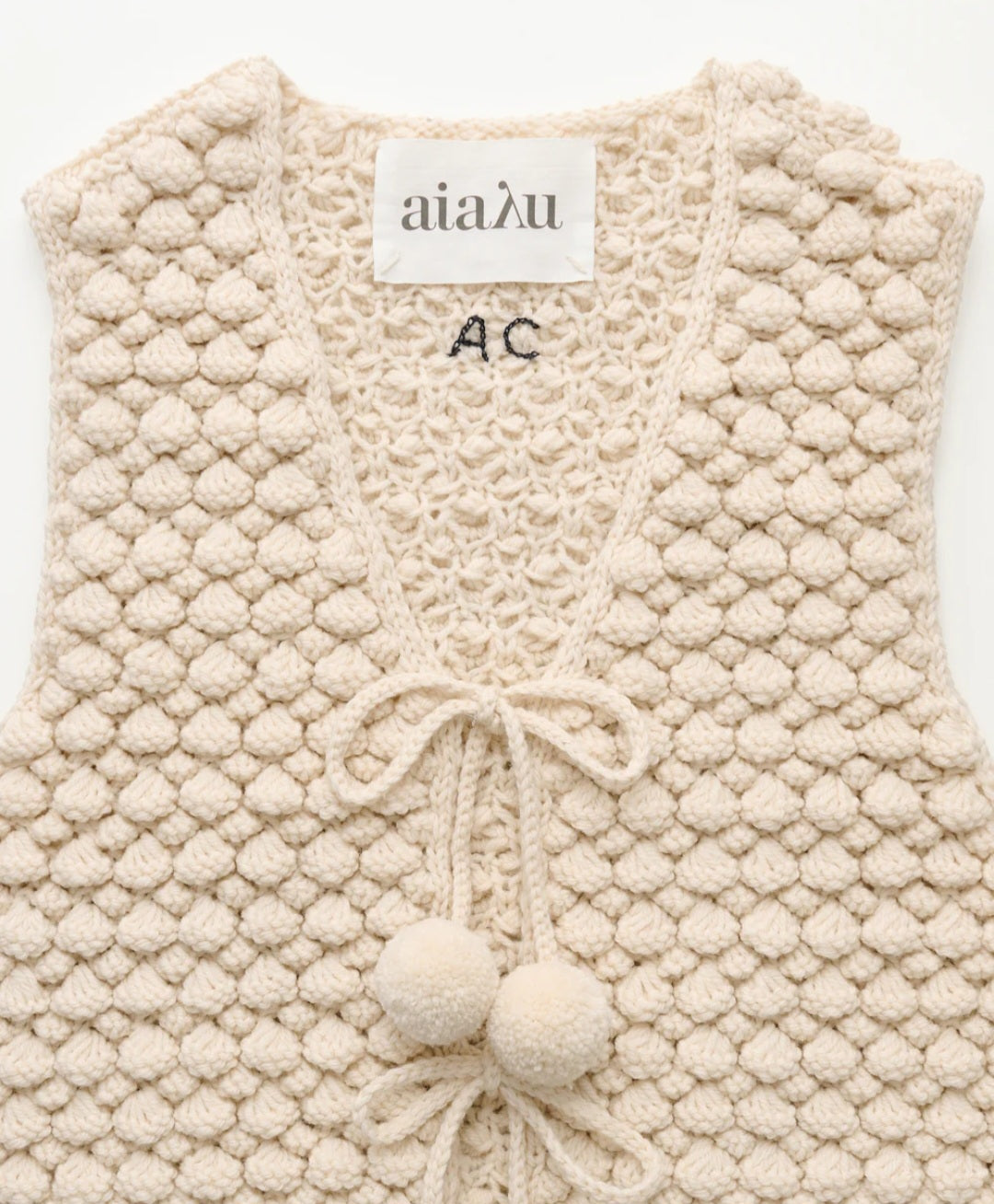 aiayu - Ravi Vest, Higland Wool, Pure Ecru