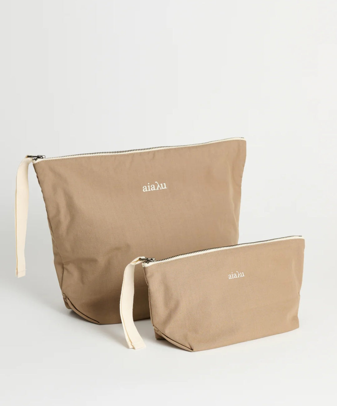 aiayu - Pouch Mini Heavy Poplin, 24x15 cm., Light Earth