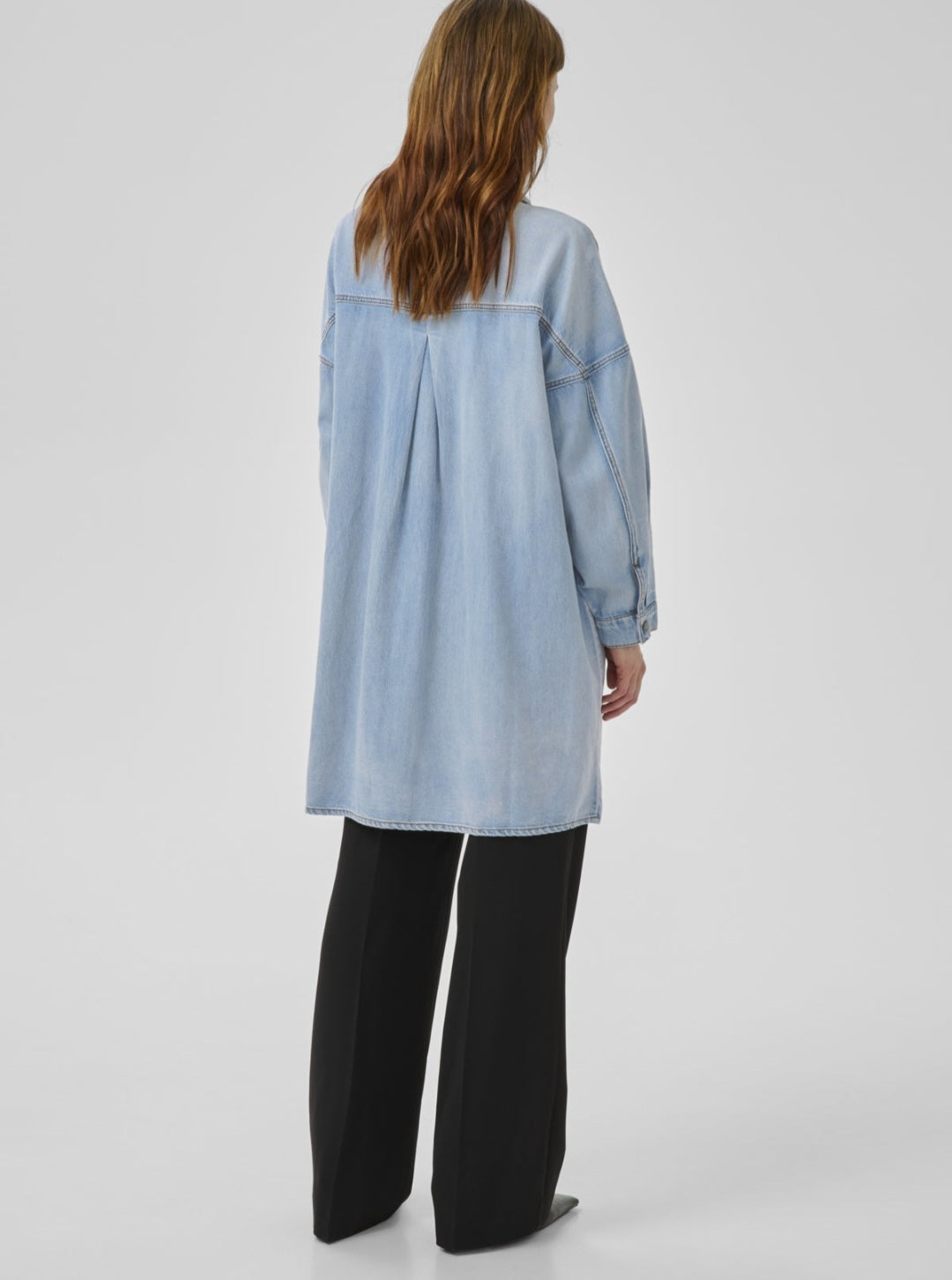 My Essential Wardrobe - MWHilma 171 OS Shirtdress, Light Blue Wash