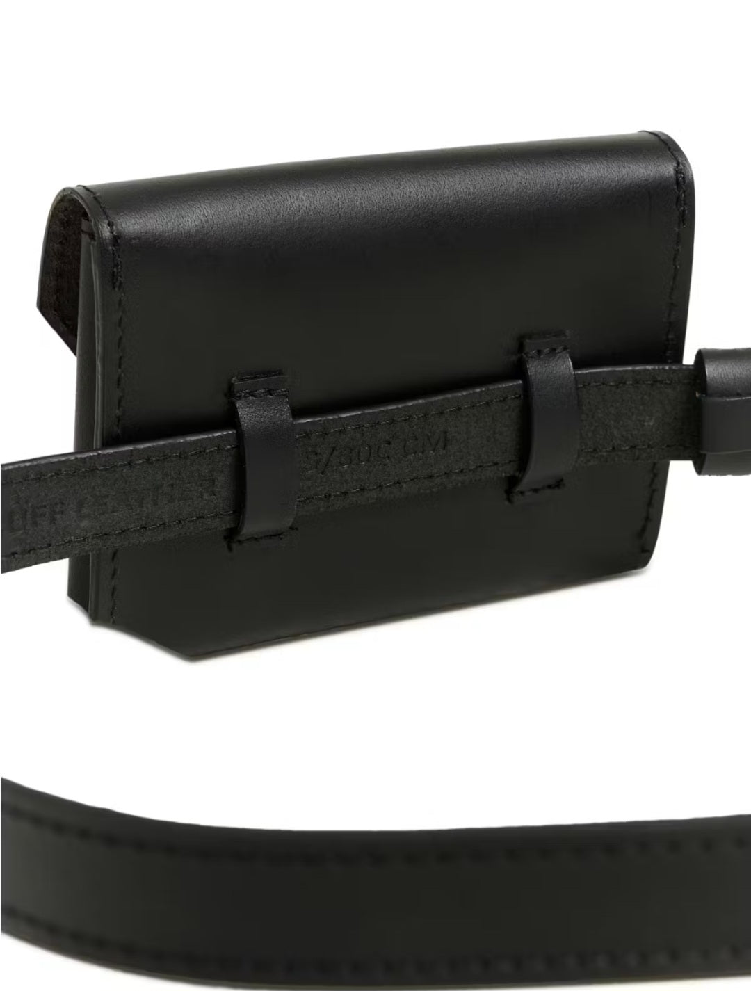 My Essential Wardrobe - MWHaper Leather Belt w/Bag, Black w/Silver Buckle