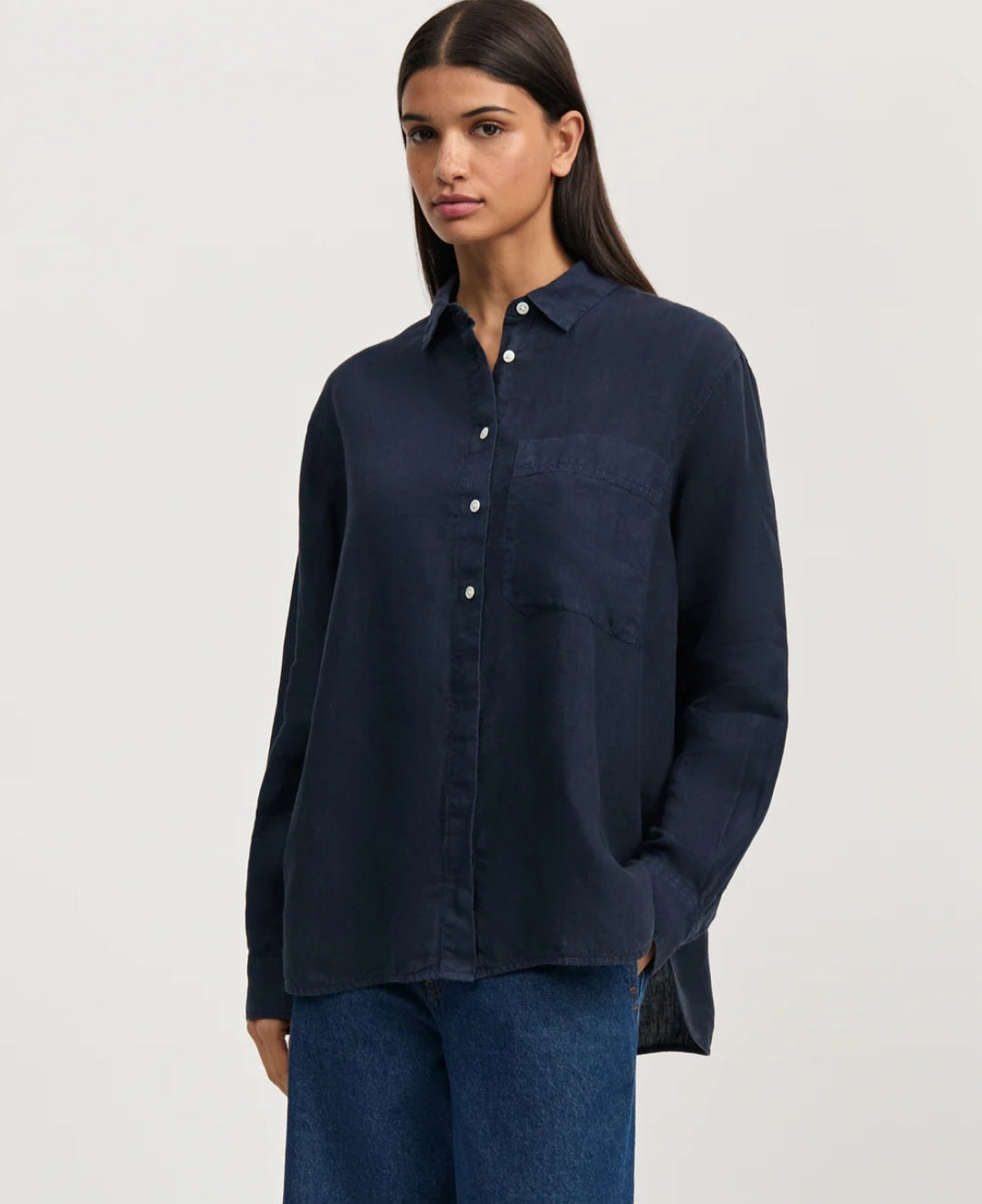 aiayu - Lynette Linen, Navy