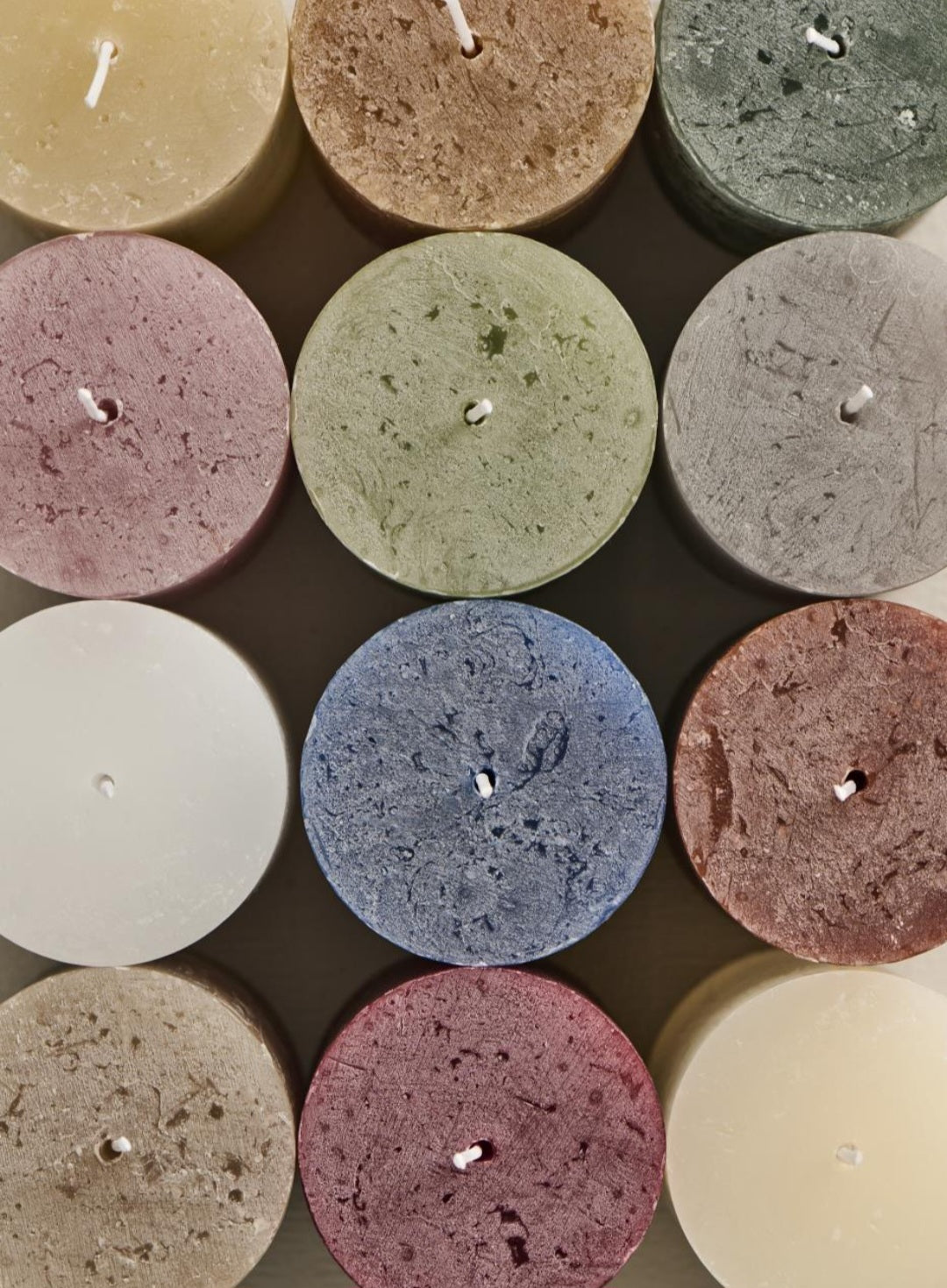 Ib Laursen - Rustiklys, Kit, Fås i 3 højder - Ø9,6xH15, Ø9,6xH20 & Ø9,6xH25 cm.