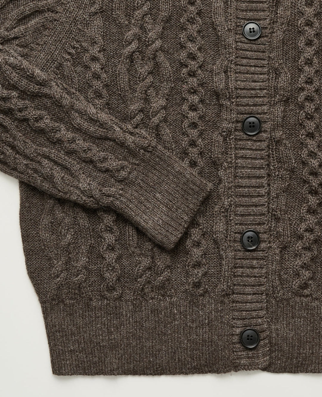 aiayu - Pala Cardigan, lama, Pure Smokey Brown