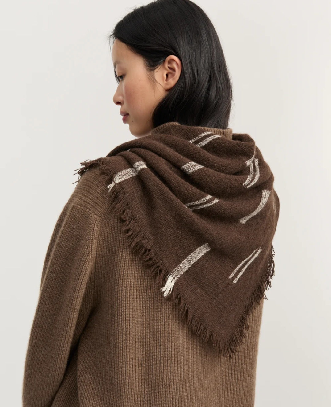 aiayu - Kiona Scarf, Yak, Mix Pure Brown