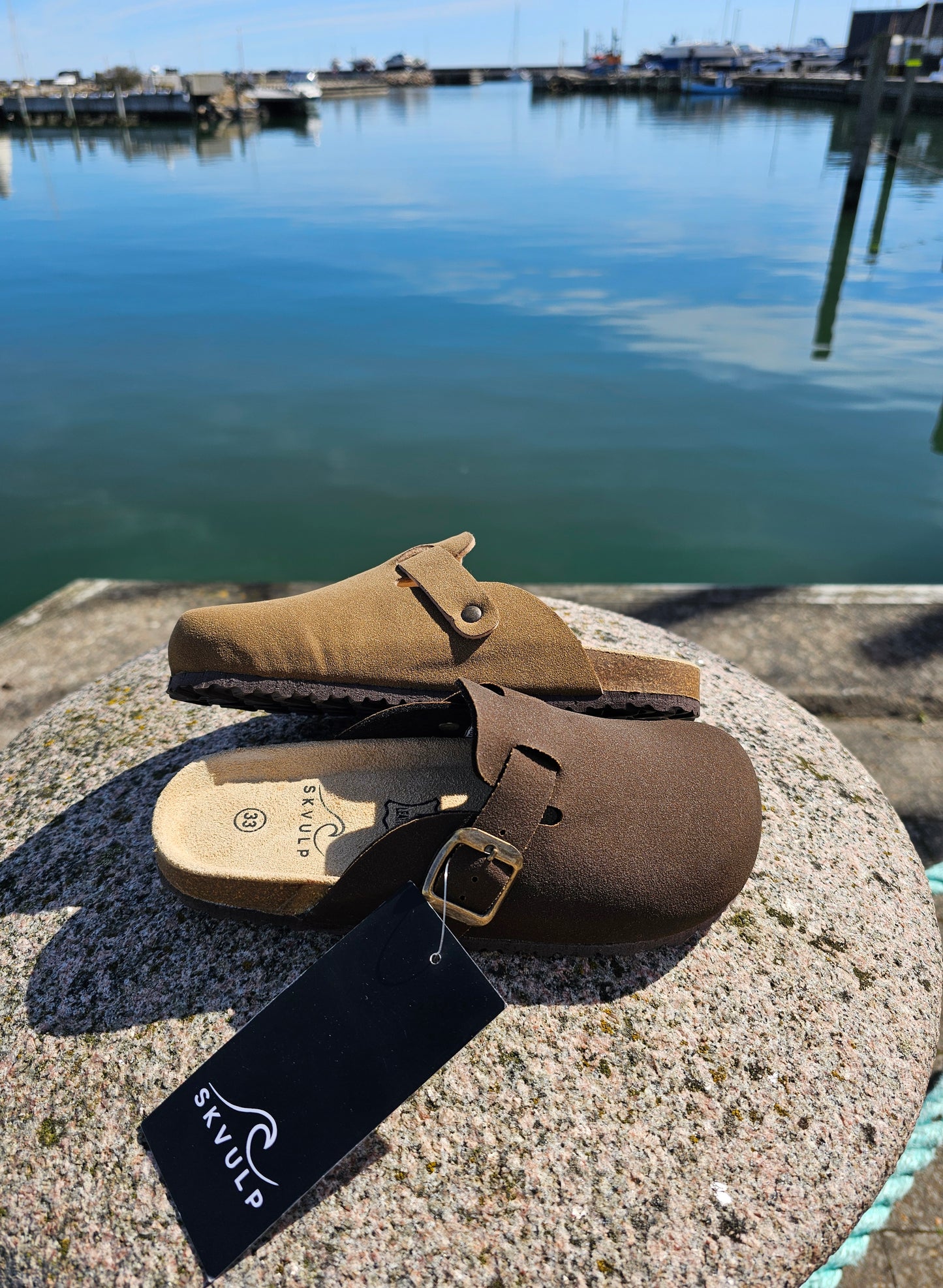Skvulp - Bio Slipper, Børn, Fås i 2 farver - Tan & Dark Brown