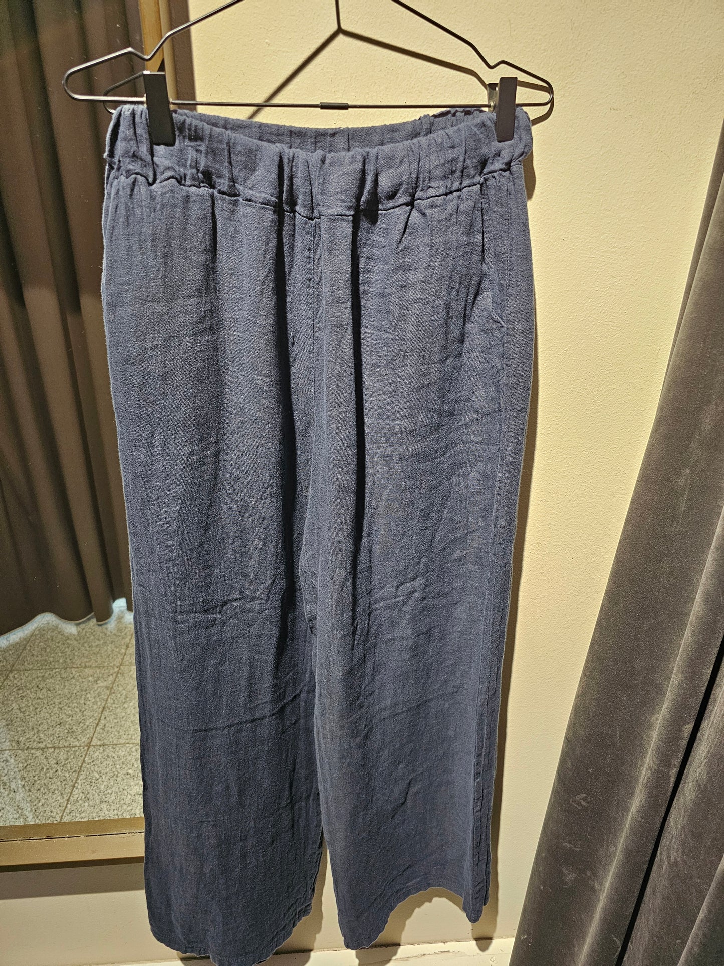 Lou Lou Clothing - Hør-Bukser, Fås i 4 farver - Creme, Rosa, Rosabrun & Navy