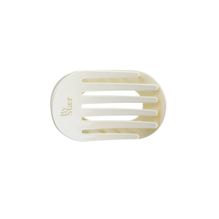 ByStær - Eva Hårklemme Mellem Creme/Sort Prikker