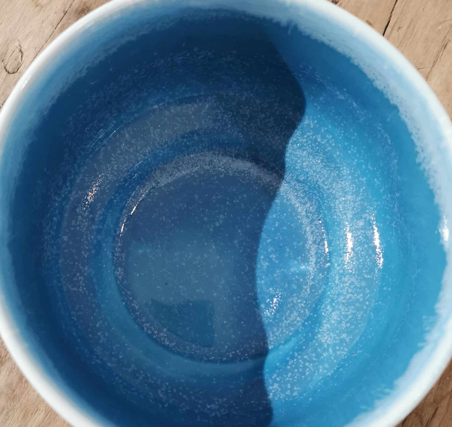 Studio Arhoj - Munch Bowl, Blå-turkis nuancer, Glaseret, M24