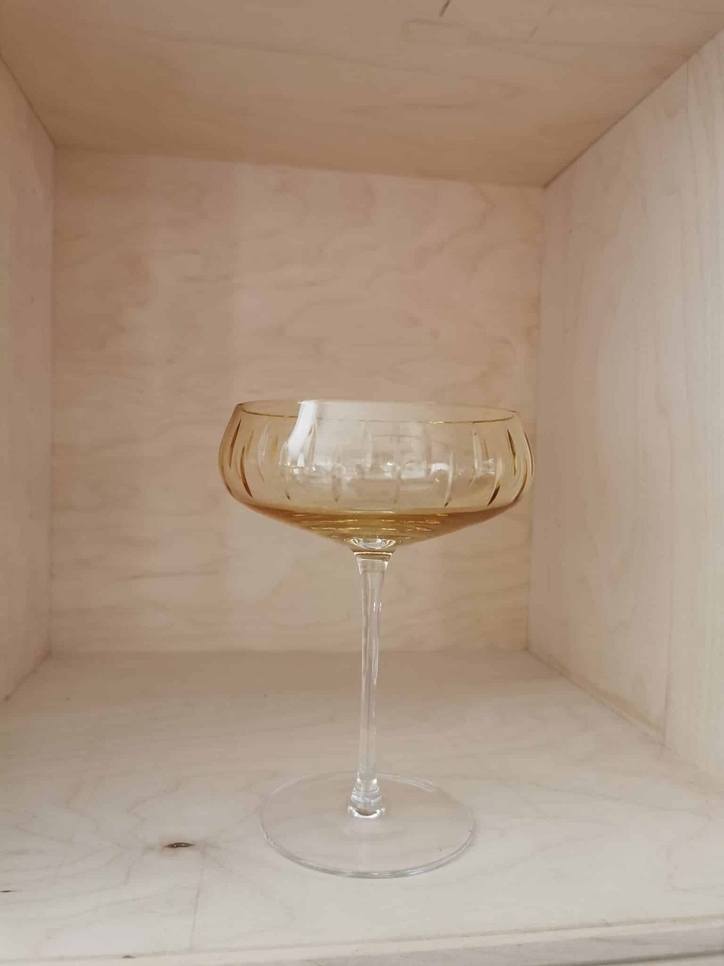 Louise Roe - Champagne Coupe, Amber, Ø11,5 x H15,5 cm