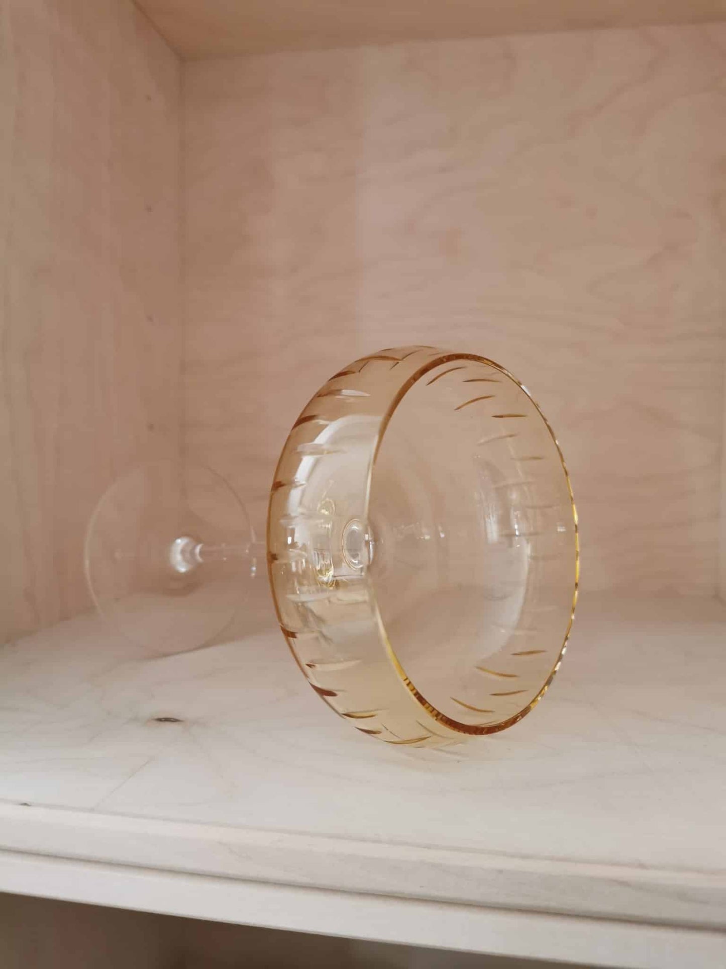 Louise Roe - Champagne Coupe, Amber, Ø11,5 x H15,5 cm