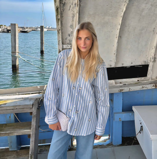 Sissel Edelbo - Vanilla Skjorte, Dusty Stripes