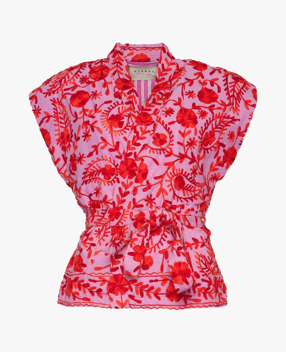 Sissel Edelbo - Fauna Suzani Vest, Red Rose